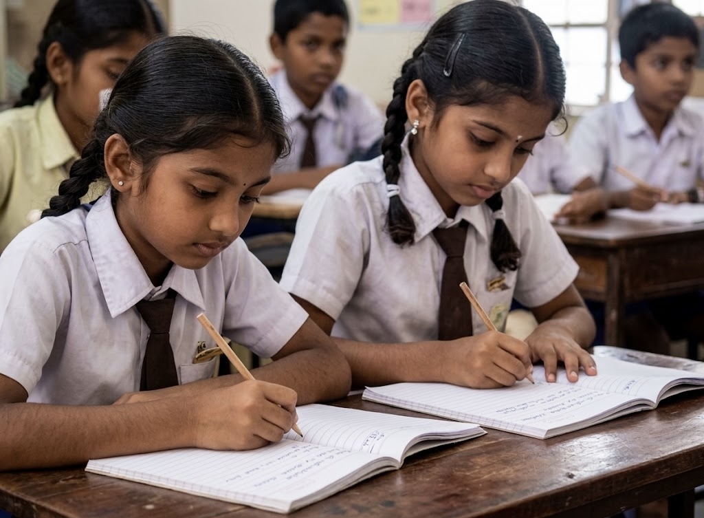 Students learning